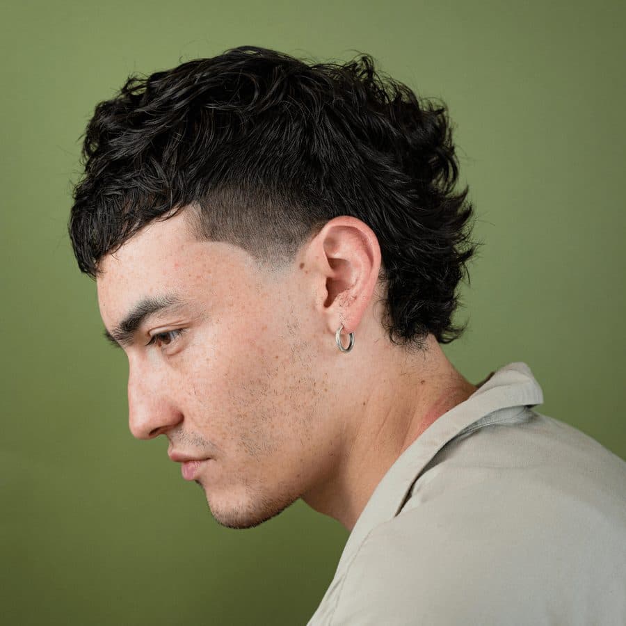 Corte mullet moderno